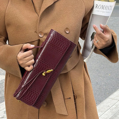 Large Capacity Women's Handbag Fashion Crocodile Pattern Square Bag Lady Purse Shoulder Messenger Bag Female Casual Tote Bag