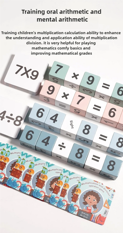 Montessori Wooden Double Player Multiplication and Division Game Kids 24 Point Game Teaching Aids Educational Toys For Children