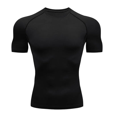 Sport T Shirt Men Quick Dry Short Sleeve Sport Tee Tops Gym Fitness Compression Shirt Training Running T-Shirt Men Rashgard - The world bestselling 