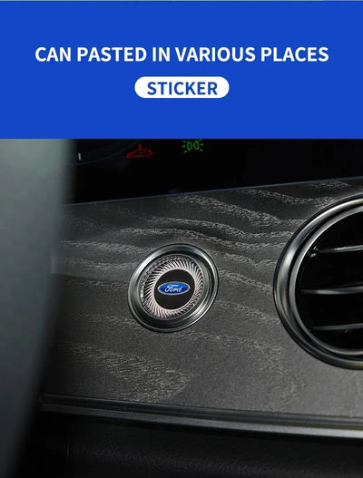 Car Logo Door Handle Sticker Auto One-click Start Button Decal For Ford Kuga Focus Fiesta Ecosport Mondeo Fusion Transit Pendant