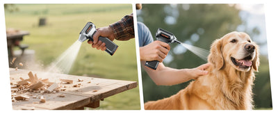 WOLFBOX MF200 Electric Air Duster Air Blower-320g Wind Pressure, Rechargeable 3-Gear Brushless Motor for Car/PC/Home/Outdoor