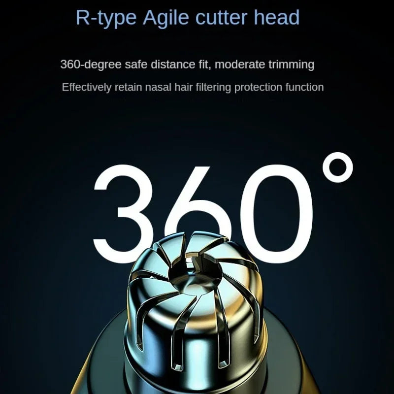 Nose Hair Trimmer Facial Hair Trimmer Beard Hair Trimmer Rechargeable Male Female Electric Nose Hair Trimmer USB Charging Mode