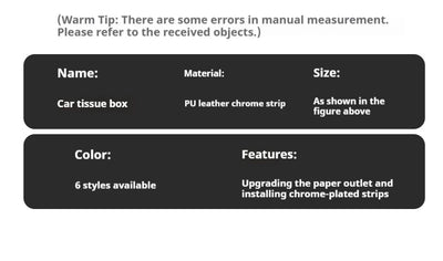 Car 3D stereoscopic tissue box seat backrest Sun visor tissue box For Ford Mondeo Focus Explorer Ranger Fiesta Kuga Raptor Edge