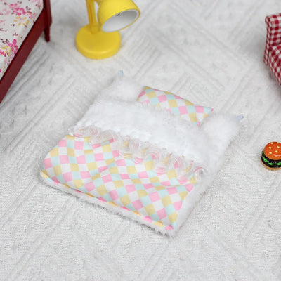 Doll Bed for Ropa Labubu V3 V4 Bed Pillows Sleeping Bag Pajama blindfold 1/12 BJD GSC Body9 DOD YMY Obitsu11 Doll Accessories