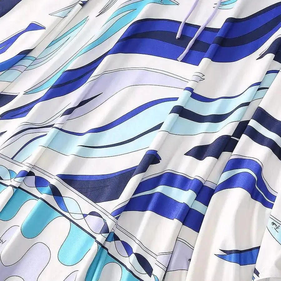 Women's Clothing Elegant Dress Robe Casual Comfortable Breathable Long Vestidos Fashion Loose Round Neck Printed Dress New - The world bestselling 