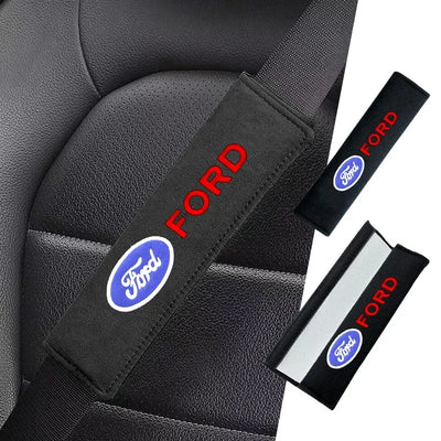 2PCS Car Interior Kit Seat Belt Shoulder Protection For Ford Focus 2 3 1 Fiesta MK1 MK2 MK3 MK7 Fusion Ranger Escort Mondeo