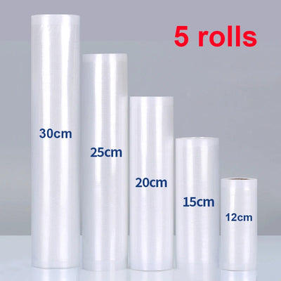 Vacuum Sealer Bags Food Vacuum Bag Custom Length Vacuum Packaging Bag 12+15+20+25+30cm*500cm Rolls for Food Fresh Vacuum Packer