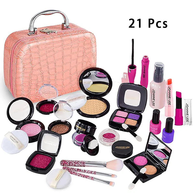 Simulation Cosmetics Set Kids Play House Toys Simulation Make up Lipstick Nail Paint Educational Toys Pretend Makeup Girls Game