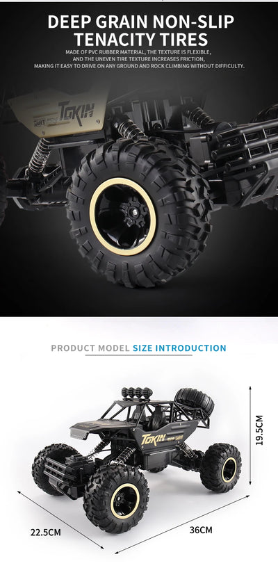 New 4WD RC Car 1:12 Off Road 4x4 Remote Control Cars Radio Buggy Truck Racing Drift with Led Lights Toys Gift for Children Adult