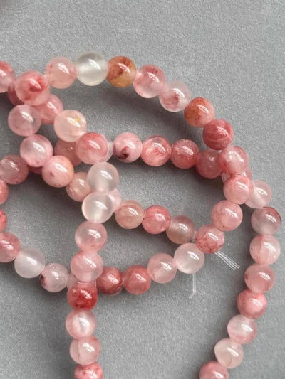1Strand Natural Persian Jade Stone Pink 4/6/8/10/12mm Loose Spacer Gem Bead for Jewelry Making DIY Bracelet Necklace Accessories