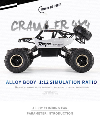 New 4WD RC Car 1:12 Off Road 4x4 Remote Control Cars Radio Buggy Truck Racing Drift with Led Lights Toys Gift for Children Adult