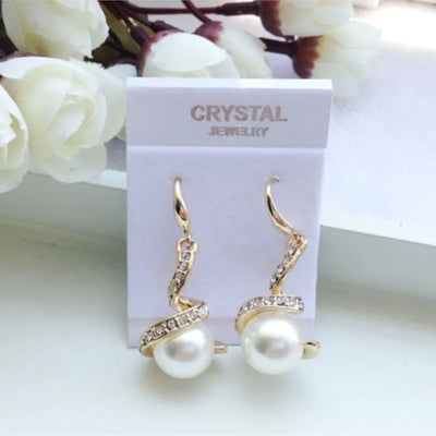 quality Imitation pearls ball pendant Necklace Earrings fashion Jewelry set lover girl gift birthday summer beach Bride Wedding