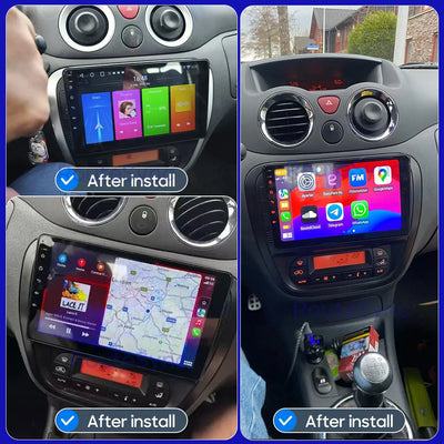 Android 15 For Citroen C2 C3 2001 2003 - 2010 GPS Navigation Multimedia Player Radio Stereo Wireless CarPlay Auto Wifi No 2din