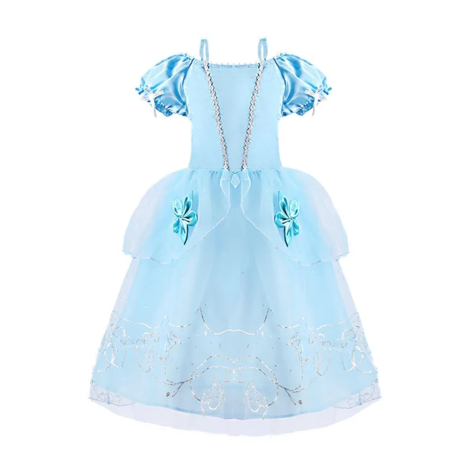 Rapunzel Dress for Girls Cinderella Belle Dress Up Fantasy Children Birthday Party Princess Costume Kids Halloween Clothes - The world bestselling 