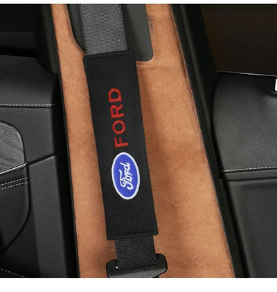 2PCS Car Interior Kit Seat Belt Shoulder Protection For Ford Focus 2 3 1 Fiesta MK1 MK2 MK3 MK7 Fusion Ranger Escort Mondeo