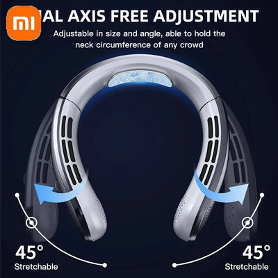 Xiaomi Portable Neck Fan 8800mAh MINI Electric Ventilador Silent Neckband Wearable Cooling FAN Rechargeable Neckband Air Coole
