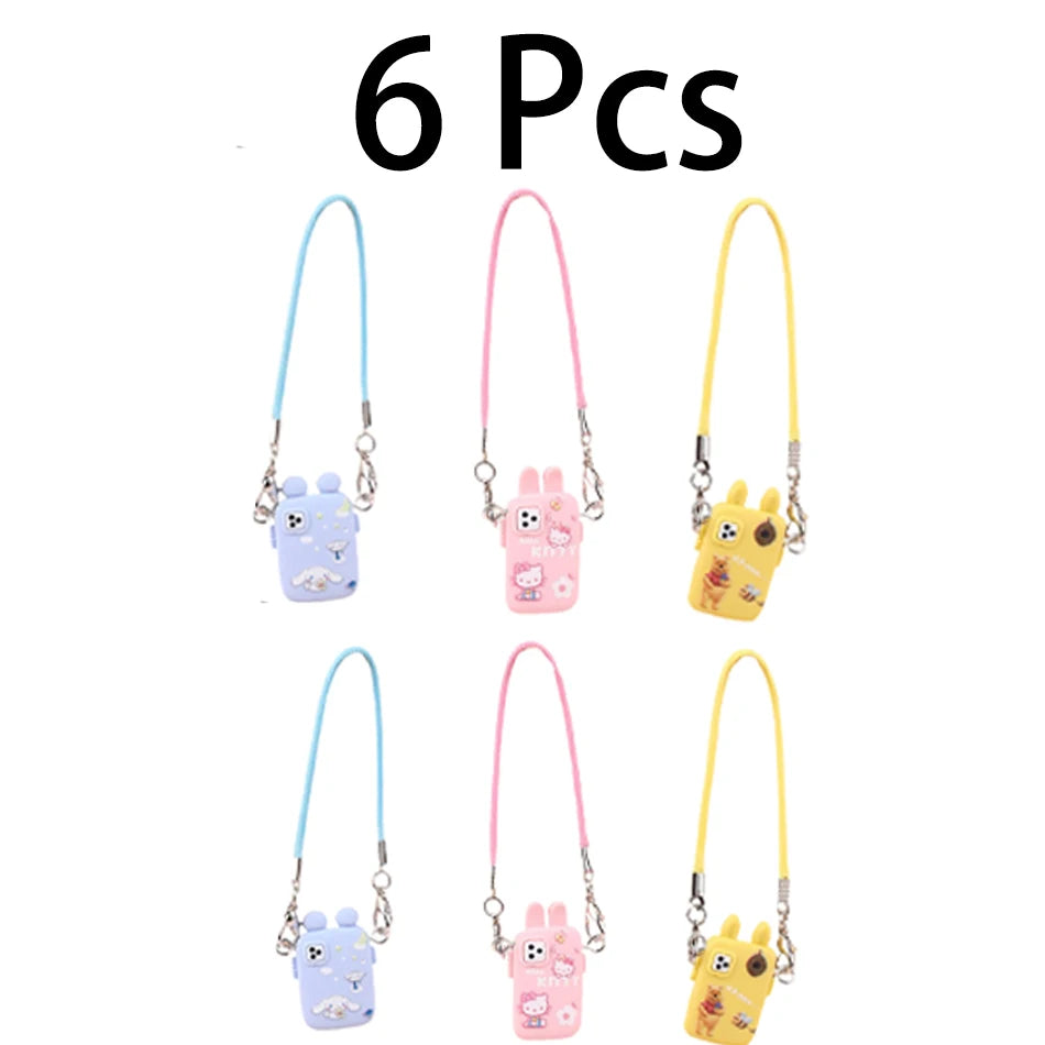 For Labubu Accessories For Crybaby Accessories Cartoon style camera phone Bag Plush Doll Accessories