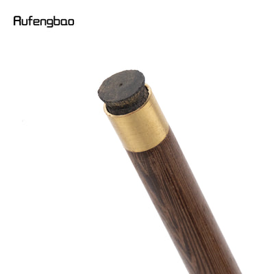 Brown Wooden Traditional Fashion Walking Stick Decorative Cospaly Party Wood Walking Cane Halloween Mace Wand Crosier 88cm