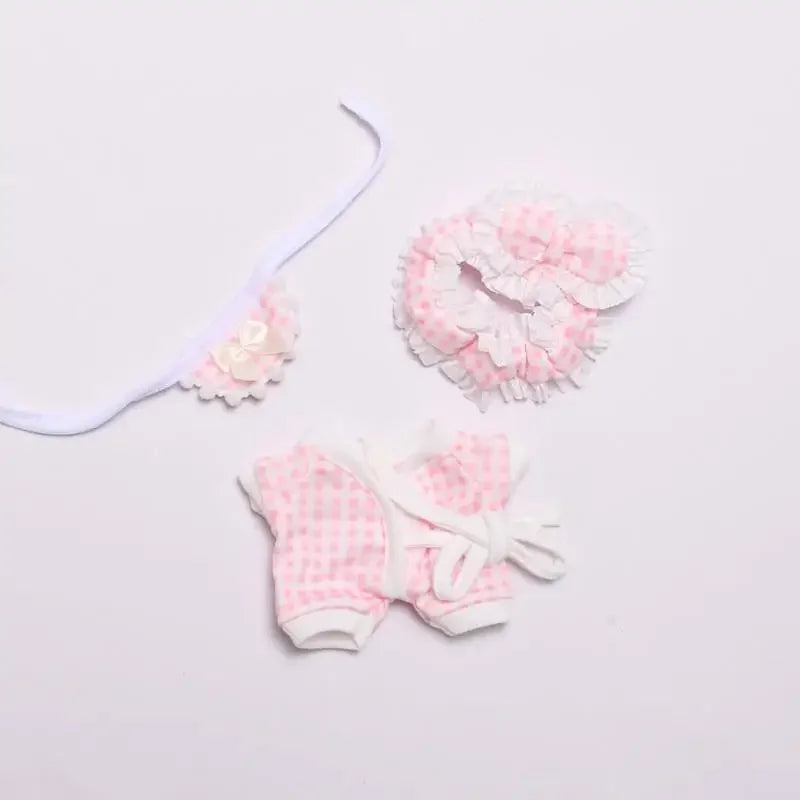 Doll Bed for Ropa Labubu V3 V4 Bed Pillows Sleeping Bag Pajama blindfold 1/12 BJD GSC Body9 DOD YMY Obitsu11 Doll Accessories