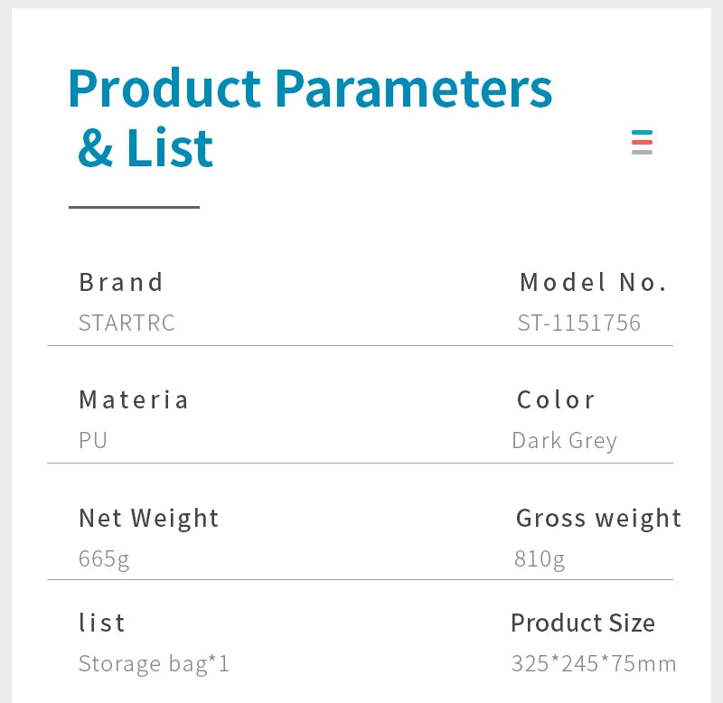 STARTRC for DJI Action 5pro sports camera PU storage bag DJI outdoor camera accessories box does not include sports camera