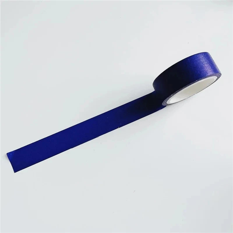 1Pc Ins Blue Plaid Washi Tape Simple Style Thank English Sealing Sticker Student Creative Stationery Masking Decorative Tape