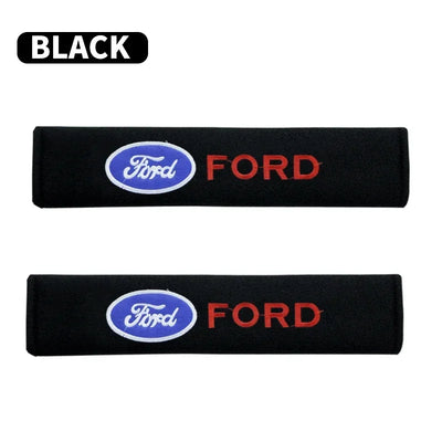 2PCS Car Interior Kit Seat Belt Shoulder Protection For Ford Focus 2 3 1 Fiesta MK1 MK2 MK3 MK7 Fusion Ranger Escort Mondeo