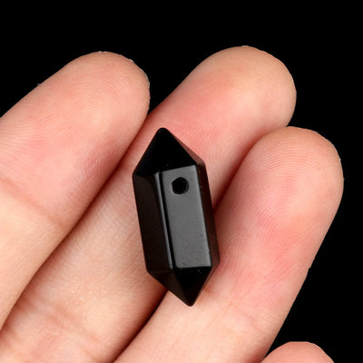 Hexagonal Natural Stone Crystal Tiger Eye Stone Opal Pendant Beads Jewelry Making DIY Necklace Earrings Accessories Gifts