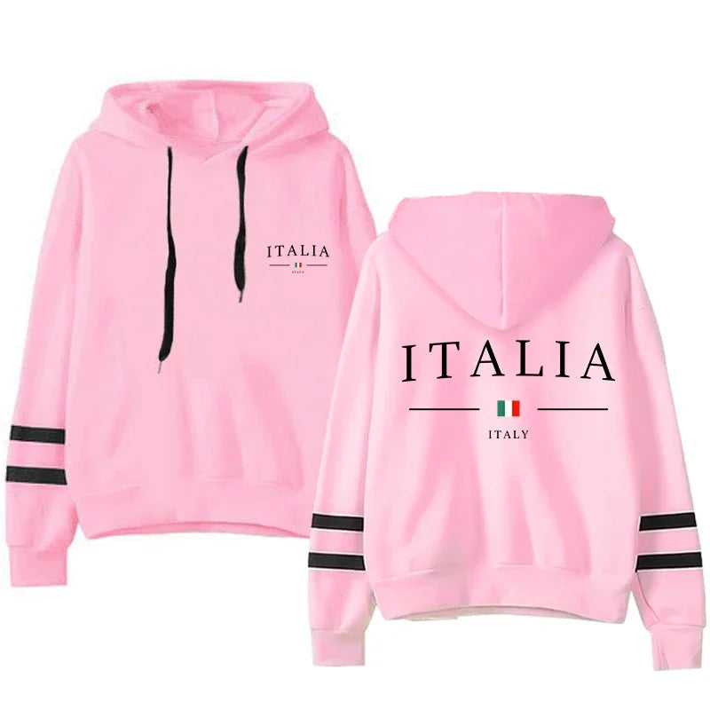 Women Clothing Hot Sale Daily Womens Sweatshirts Fashion Pullovers Versatile Hoodies Stripe Jogging Casual Printing Sports Style - The world bestselling 