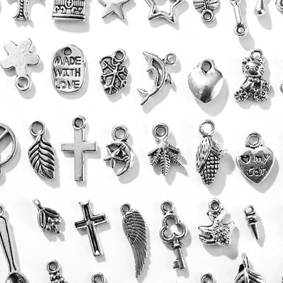 100/500pcs Tibetan Silver Mixed Pendant Animals Charms Beads for Jewelry Making Bracelet Earrings Necklace DIY Craft Art Charms