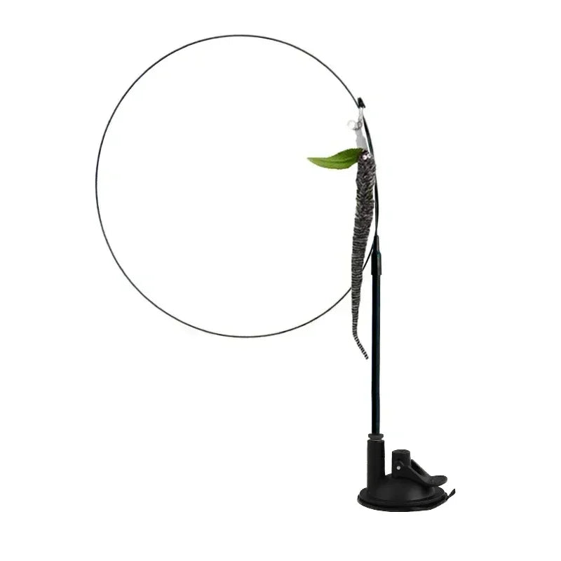 Simulation Bird Cat Toys Funny Interactive Peacock with Bell Cat Stick Toy for Kitten Playing Teaser Wand Toys Pet Cats Supplies