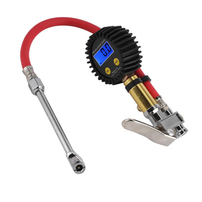 Tire Inflator Air Line Tyre Pump W/Digital Pressure Gauge Tester Universal for Car Motorcycle 3‑200PSI