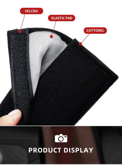 2PCS Car Interior Kit Seat Belt Shoulder Protection For Ford Focus 2 3 1 Fiesta MK1 MK2 MK3 MK7 Fusion Ranger Escort Mondeo