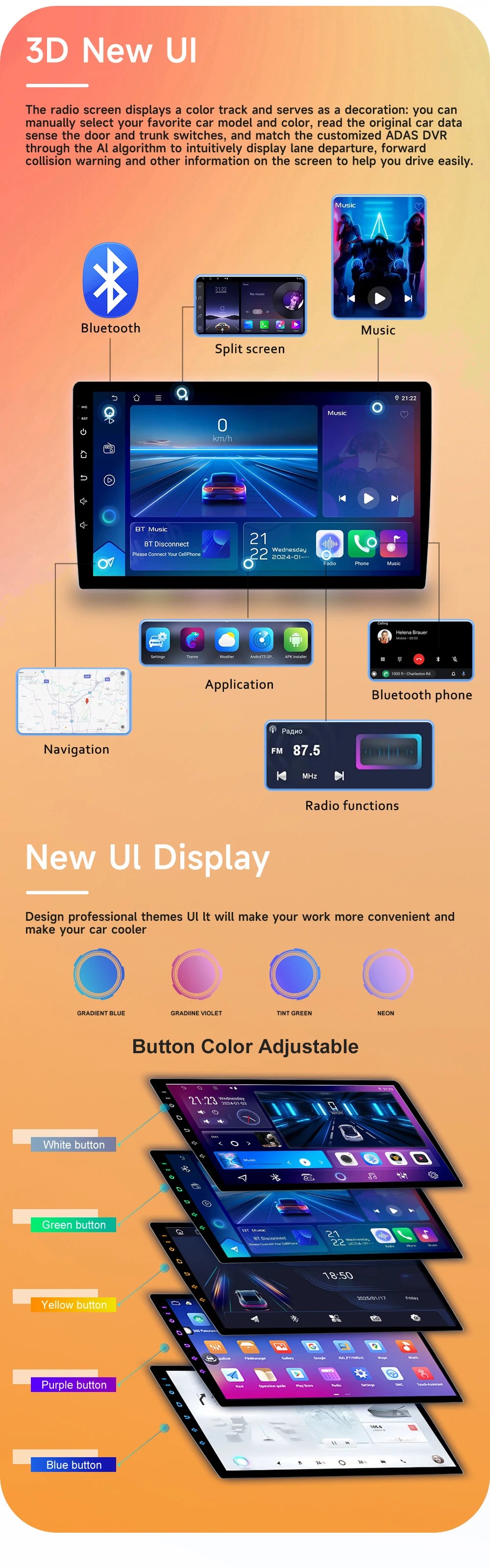 Android 15 For Citroen C2 C3 2001 2003 - 2010 GPS Navigation Multimedia Player Radio Stereo Wireless CarPlay Auto Wifi No 2din