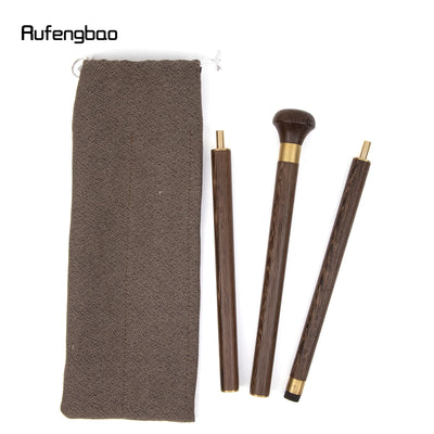 Brown Wooden Traditional Fashion Walking Stick Decorative Cospaly Party Wood Walking Cane Halloween Mace Wand Crosier 88cm