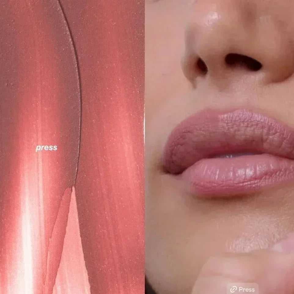 Facial Skincare Glazing Milk Yellow Storage Bag Lemontini Lip Gloss Skin Peptide Lip Shape Pen Lasting Lipstick Make Up Mirror