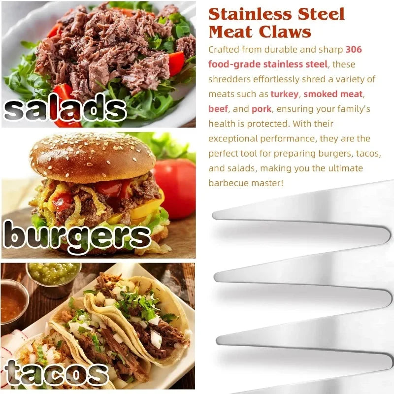 Meat Claws for Thanksgiving Shredding Chicken Shredder,BBQ Shredding Claws Bear Claws, Pork Shredding Claws Shred