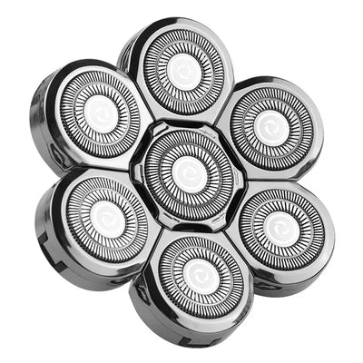 Universa 7 Heads Shaver Replacement Head for Head Shaver, and many Brands 8 & 6 & 5 Blades 9D Replacement Shaver