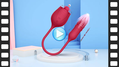 Rose-Licking Vibrator Female G Spot Nipple Clitoris Stimulator Tongue Lick Vibrating Love Egg Dildo Adults Sex Toys for Women