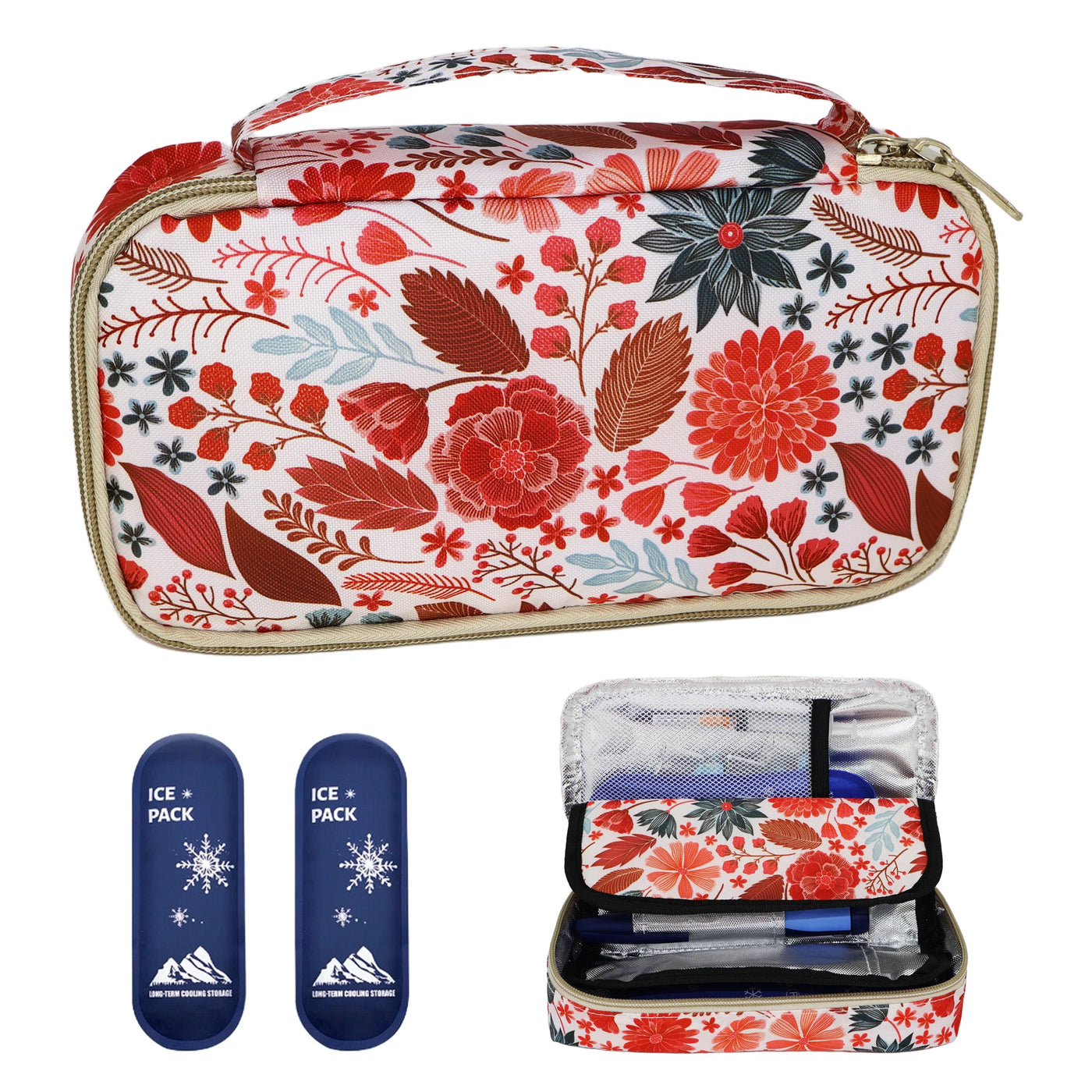 Large Portable Insulin Cooler Travel Bag - Lightweight, Durable Design for Outdoor Camping and Travel