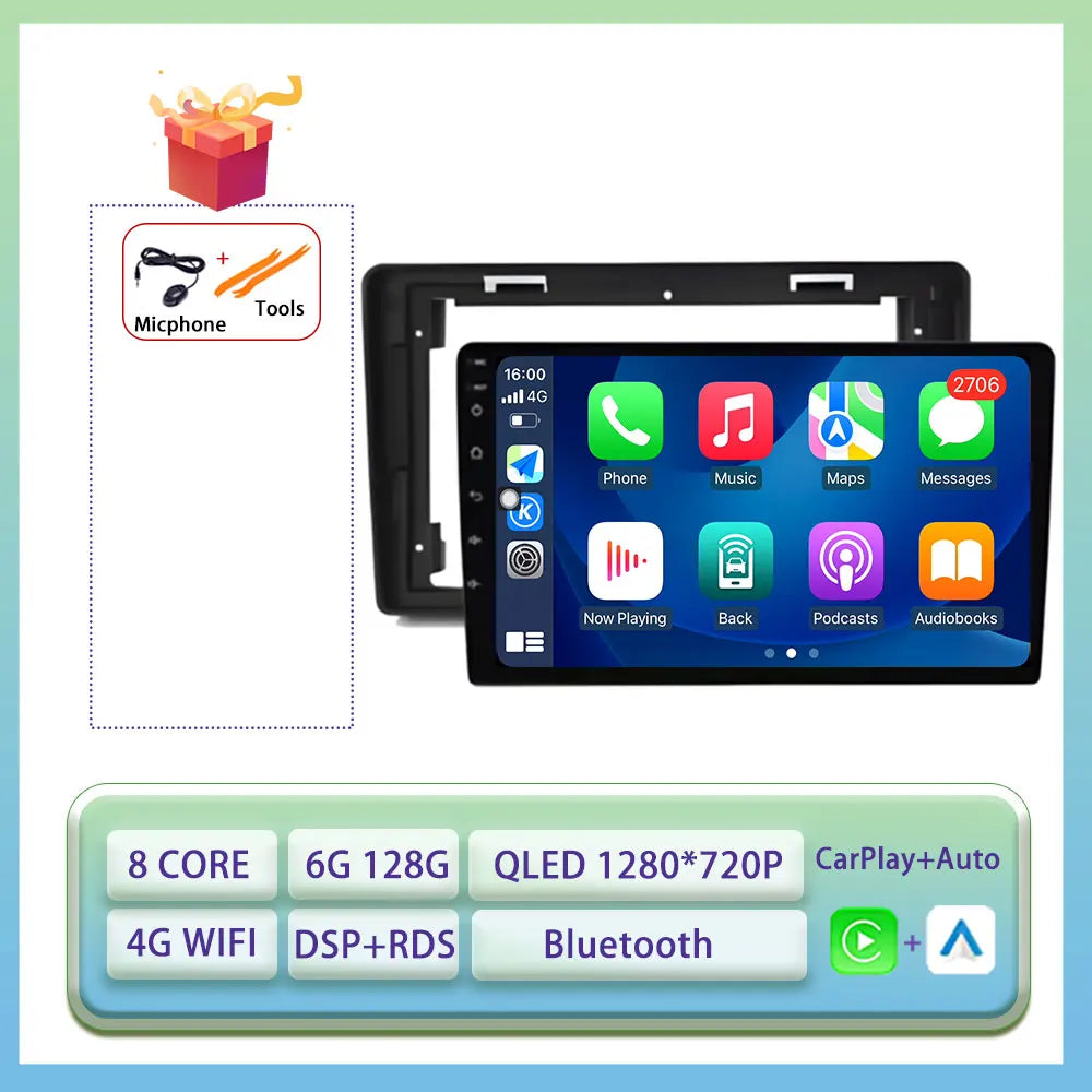 Android Auto Carplay For Citroen C2 C3 2001 2003 - 2010 Car Radio Multimedia Video Player WiFi GPS Navigation DSP Stereo