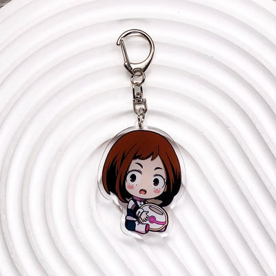 Anime Characters My Hero Academia Acrylic Car Keychain Accessories Trendy Bag Charm Backpack Pendant Keyring Gifts For Friends