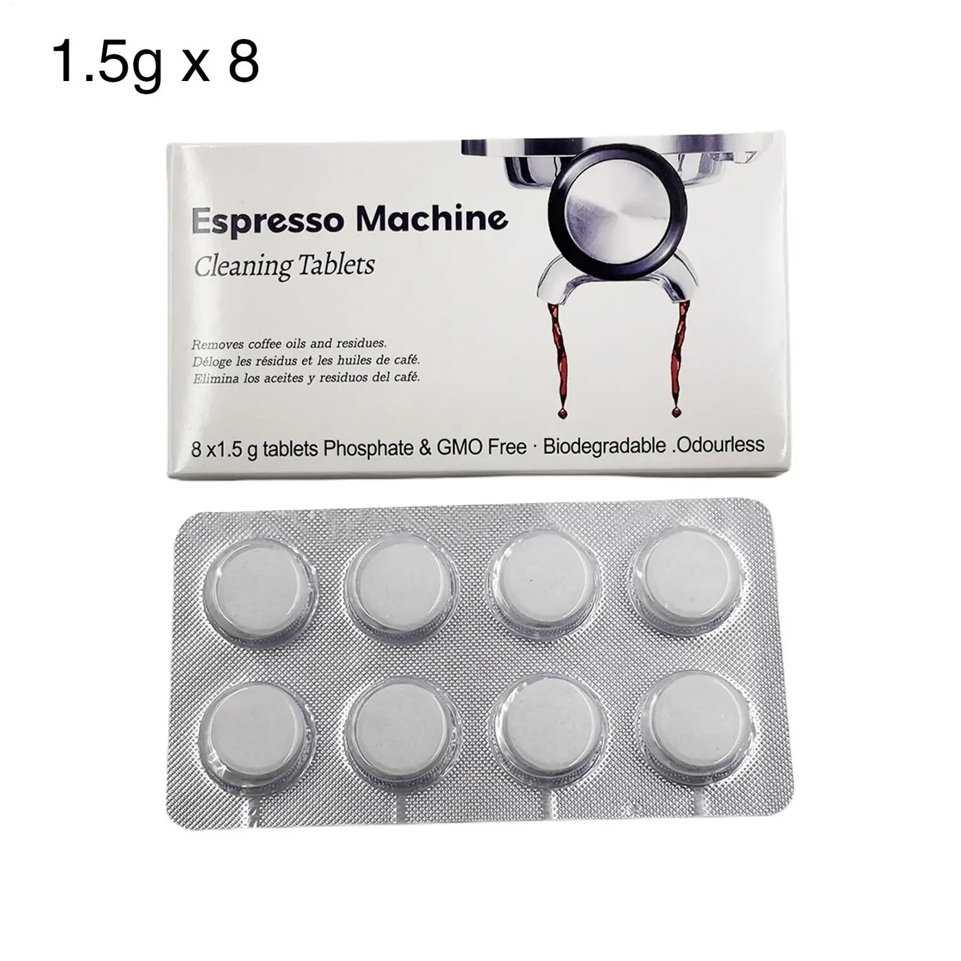 16 Pack Coffee Machine Cleaning Tablet Coffee Machine Cleaner Descaler Tablets for Breville Espressos Device Descaler Tabs