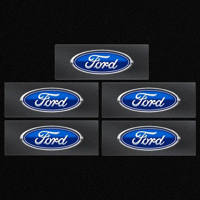 Car Logo Door Handle Sticker Auto One-click Start Button Decal For Ford Kuga Focus Fiesta Ecosport Mondeo Fusion Transit Pendant