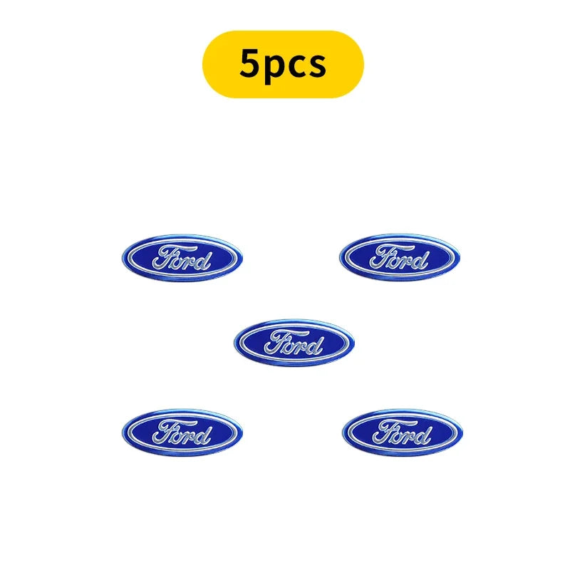 New Car Remote Control Emblem Logo Key Sticker For Ford Raptor Fiesta Focus 2 3 4 Mondeo Ecosport Mustang Fusion Accessories