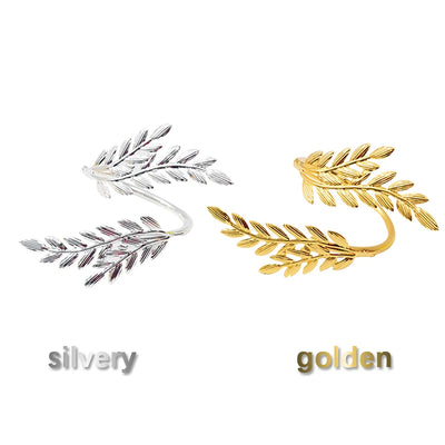 Gold Wheat Napkin Rings Metal Leaf Napkin Holder for Harvest Festival Fall Thanksgiving Dinner Party Table Decoration