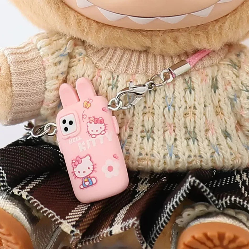 For Labubu Accessories For Crybaby Accessories Cartoon style camera phone Bag Plush Doll Accessories