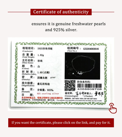 ASHIQI Natural Freshwater Pearl 925 Sterling Silver Necklace Fashion for Women Gift Jewelry