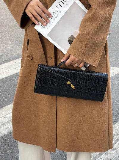 Large Capacity Women's Handbag Fashion Crocodile Pattern Square Bag Lady Purse Shoulder Messenger Bag Female Casual Tote Bag