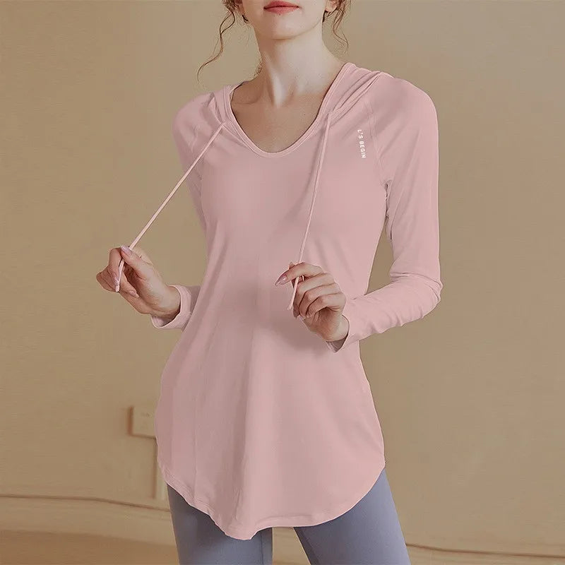 Women's Sports Wear For Fitness Running Jogging Seamless Long Sleeve Gym Woman Sport Shirt Yoga Top Female Workout Tops T-shirt - The world bestselling 