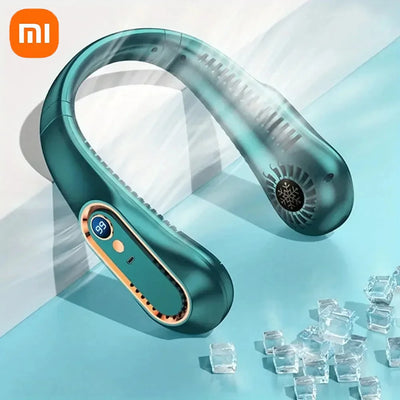 Xiaomi Portable Neck Fan 8800mAh MINI Electric Ventilador Silent Neckband Wearable Cooling FAN Rechargeable Neckband Air Coole